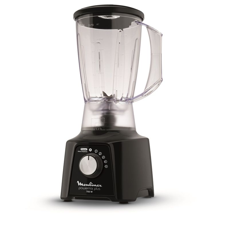 Licuadora Powermix Plus Negra 700W Moulinex